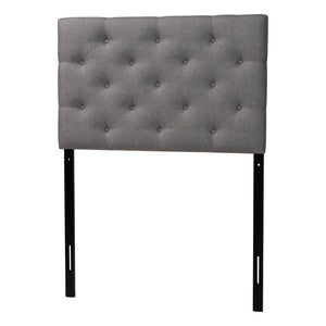 Baxton Studio Baxton Studio Viviana Twin Headboard - Modern Grey Upholstered, Button-Tufted Elegance for Bedrooms BBT6506-Grey-Twin HB