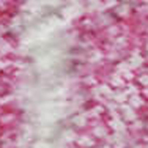 HomeRoots 5' X 8' Washable Striped Area Rug in White, Yellow & Pink - UV Protected, Stain Resistant, Non-Slip 697502