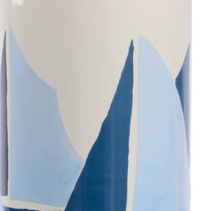 Chelsea House Chesapeake Hand-Painted Ceramic Lamp On Clear Acrylic Base — Jamie Merida Sailboat Motif, 33.5"H 69751