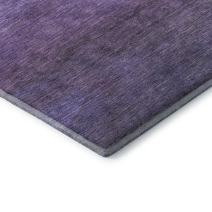 HomeRoots 10' Purple & Plum Striped Washable Area Rug - UV Protected, Durable, Easy-Clean for Busy Homes 697584