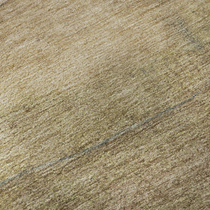 HomeRoots 8' X 10' Tan And Beige Striped Washable Area Rug - Durable, UV-Protected, Stain-Resistant Elegance 697588