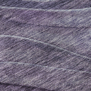 HomeRoots 8' Modern Abstract Round Rug in Purple, Gray & Silver – Washable, UV Protected, Durable Design! 697605