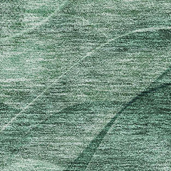 HomeRoots 10' Teal and Green Abstract Area Rug - Washable, UV Protected, Durable Design for High-Traffic Homes 697614
