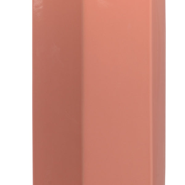 Chelsea House Miriam Coral Honeycomb Table Lamp With Clear Base & Satin Gold Accents — Shayla Copas Design 69764