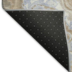 HomeRoots 10' Taupe Beige & Gray Abstract Washable Area Rug - UV Protected, Stylish, Durable for High-Traffic Areas 697650