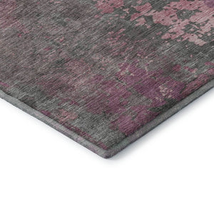 HomeRoots 8' X 10' Blush Mauve & Gray Abstract Area Rug – Stylish, Washable, UV Protected, Stain Resistant Decor 697654