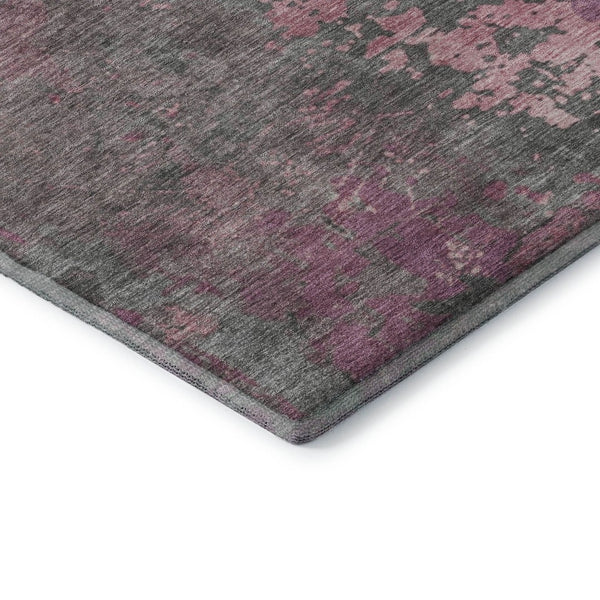 HomeRoots 8' X 10' Blush Mauve & Gray Abstract Area Rug – Stylish, Washable, UV Protected, Stain Resistant Decor 697654
