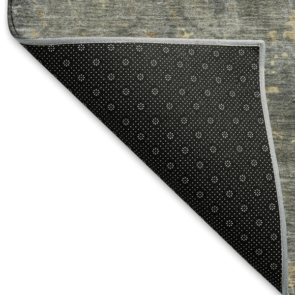 HomeRoots 9' X 12' Taupe Brown & Gray Abstract Area Rug - Washable, UV-Protected & Perfect for Busy Homes! 697679