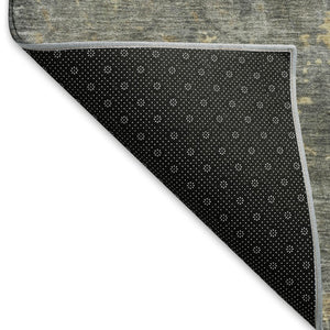 HomeRoots 10' X 14' Taupe Brown & Gray Abstract Area Rug - Washable, UV-Protected, Durable & Non-Slip Design 697680