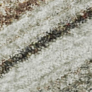 HomeRoots 10' X 14' Beige Ivory Brown Striped Area Rug - Washable, UV Protected, Stain Resistant, Durable Design 697686