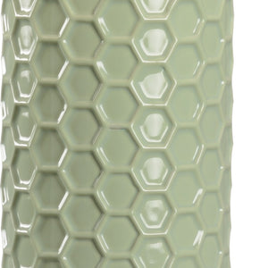 Chelsea House April Honeycomb Lamp — Pistachio Ceramics By Shayla Copas, Raised Texture, 33" Sculptural Table Lamp Ambient Light 69772