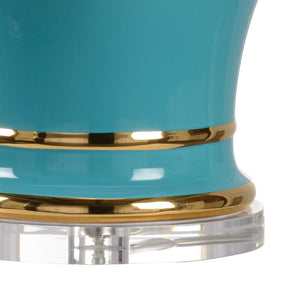 Chelsea House Audrey Elegant Alexandrite Table Lamp By Shayla Copas — Satin Gold Accents, Ceramic Glow, 32"H Charming 69774