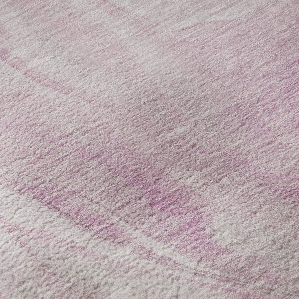 HomeRoots 5' X 8' Pink and Ivory Abstract Area Rug - Washable, UV-Protected, Durable for Busy Homes & Kids 697802