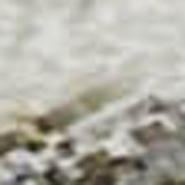 HomeRoots 9' X 12' Contemporary Gold Gray Ivory Washable Area Rug - Durable, Stain-Resistant, UV Protected Design 697859