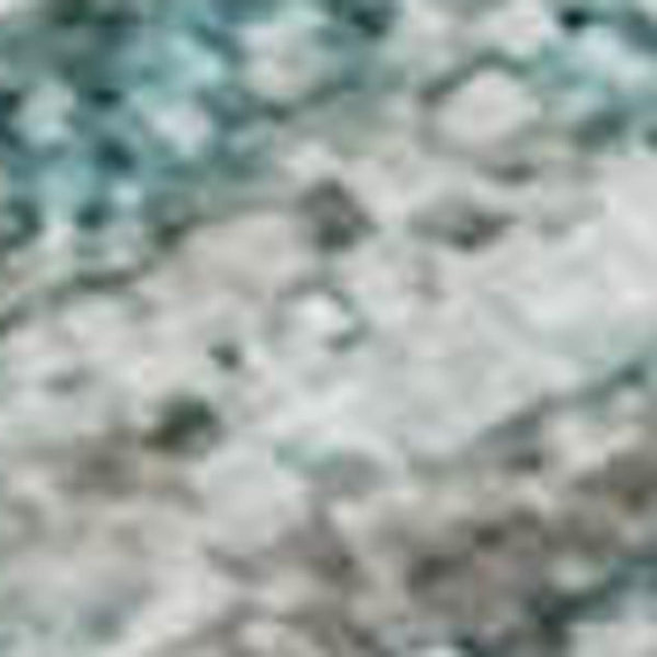 HomeRoots 10' X 14' Stylish Teal Gray Silver Abstract Washable Area Rug with UV Protection & Stain Resistance 697872