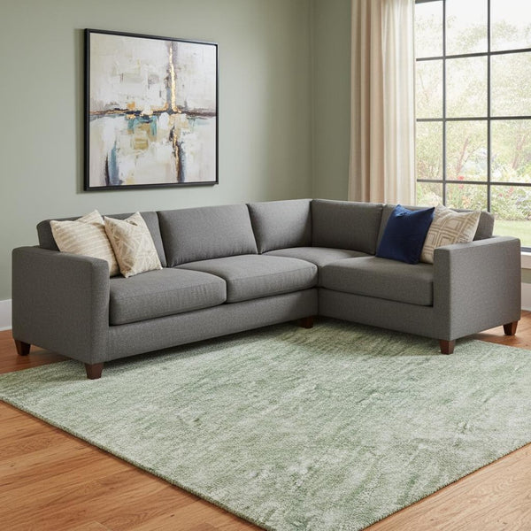 HomeRoots 8' X 10' Artichoke Green & Eggplant Abstract Area Rug - Washable, UV Protected, Perfect for Busy Homes 697876