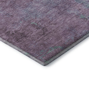 HomeRoots 10' X 14' Stylish Lavender & Teal Abstract Area Rug - Washable, UV Protected, Kid & Pet Friendly! 697884