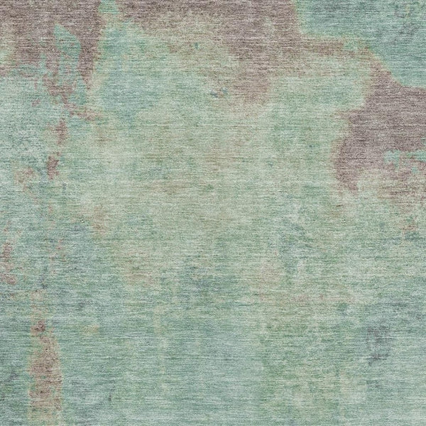 HomeRoots 8' X 10' Pale Aqua & Taupe Abstract Area Rug - Stain Resistant, UV Protected, Modern Design for Home 697888