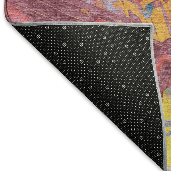 HomeRoots 8' X 10' Vibrant Abstract Washable Area Rug with UV Protection - Durable, Stylish & Easy Care! 697966