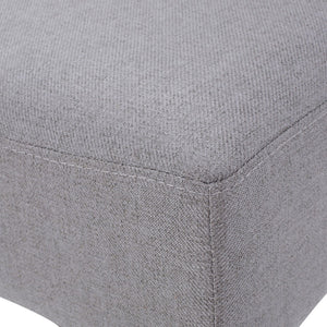 English Elm 30-inch Fabric Upholstered Barstool Set Rubberwood Frame with Lumbar Support 74503.00FLGRY