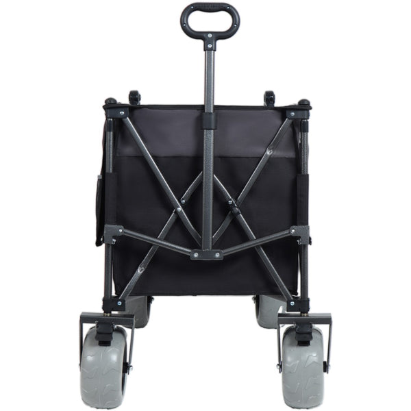 English Elm Multi-functional All-terrain Folding Wagon with Balloon Tires and 300l Outdoor Capacity W2932P317114