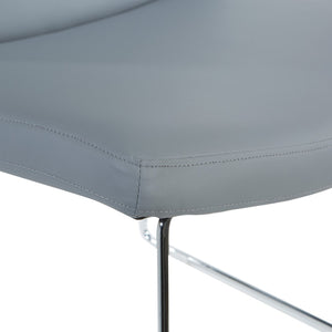 OSP Home Furnishings Thompson Contemporary Accent Chair with Chrome Sled Base for Office or Lounge Spaces THP-U42