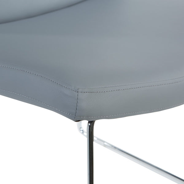 OSP Home Furnishings Thompson Contemporary Accent Chair with Chrome Sled Base for Office or Lounge Spaces THP-U42