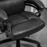 English Elm Vinsetto Pu Leather Office Chair For Desk, Big and Tall, 400Lb., Black