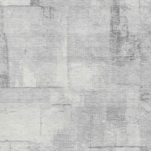 HomeRoots 8' X 10' Gray Silver Ivory Geometric Washable Area Rug with UV Protection for Stylish Living Spaces 698002