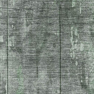 HomeRoots 5' Green and Gray Striped Washable Area Rug - UV Protected, Stain-Resistant, Perfect for High-Traffic Areas 698013