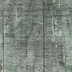 HomeRoots 8' X 10' Stylish Green and Gray Striped Washable Area Rug with UV Protection for High-Traffic Spaces 698015