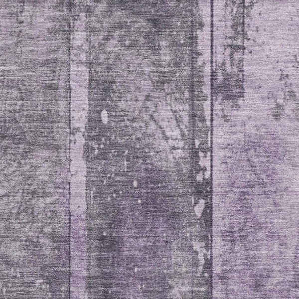 HomeRoots 9' X 12' Striped Purple and Gray Washable Area Rug with UV Protection for Stylish Home Spaces 698022