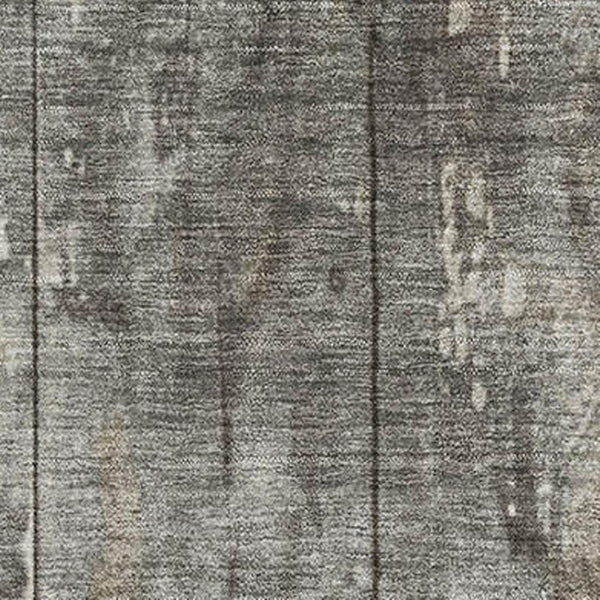 HomeRoots 5' Taupe Beige Gray Striped Washable Area Rug - Durable, UV Protected, Easy-Care, Stain Resistant Design 698031