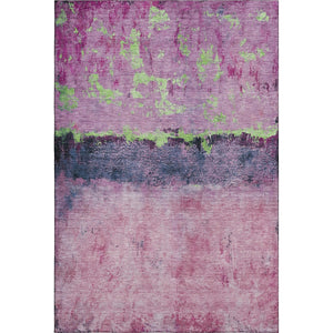 HomeRoots 10' X 14' Stylish Blush Mint Green Charcoal Abstract Area Rug - Washable, UV Protected & Durable 698041