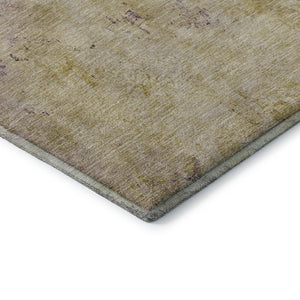 HomeRoots 10' X 14' Salmon Blue & Gold Abstract Area Rug - Washable, UV Protected, Ideal for Modern Living Spaces 698071
