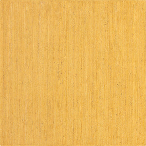 Unique Loom Braided Jute Dhaka Hand Braided Solid Rug Yellow,  8' 0" x 8' 0"