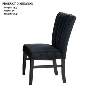 English Elm Contemporary Northall Arm Chair with Sleek Upholstery and Minimalist Profile for Modern Dining Spaces Black 39 L x 22 W x 14 H B2741P406131