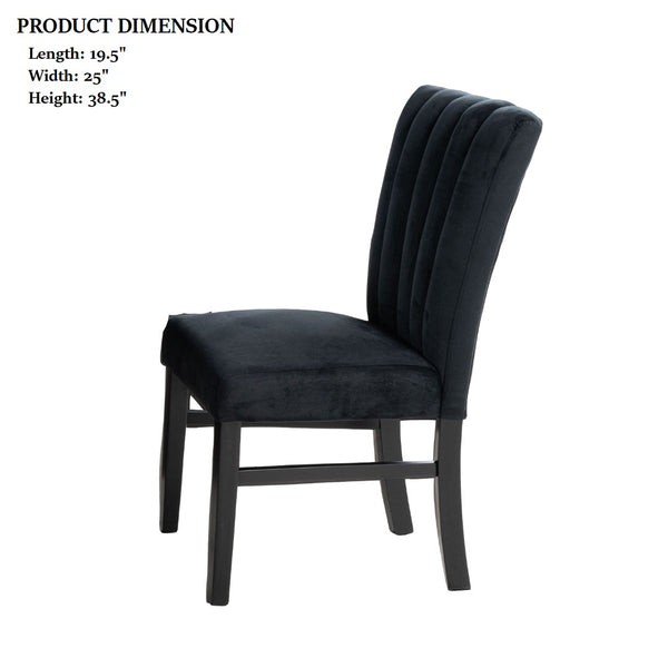 English Elm Contemporary Northall Arm Chair with Sleek Upholstery and Minimalist Profile for Modern Dining Spaces Black 39 L x 22 W x 14 H B2741P406131