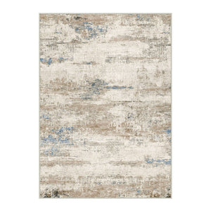 HomeRoots 8' Blue Brown and Ivory Abstract Area Rug - Stylish, Washable Design for Busy Homes with Kids & Pets 8' X 10' 698912