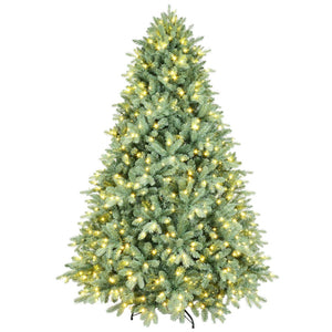 HomeRoots 5' Pre Lit Full Spruce Christmas Tree - Lush, Realistic Look with 300 LED Lights for Festive Cheer! 698921