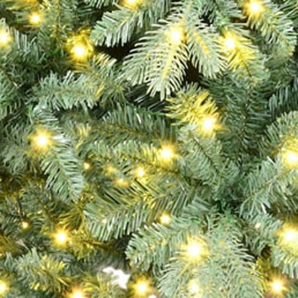 HomeRoots 6' Pre-Lit Full Spruce Christmas Tree – Lush, Realistic Design with 500 LED Lights for Holiday Cheer 698922