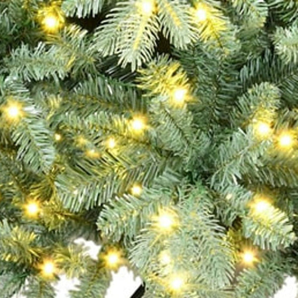 HomeRoots 8' Pre Lit Full Spruce Christmas Tree - Lifelike, Durable, and Convenient Decor with 900 Warm LED Lights 698925