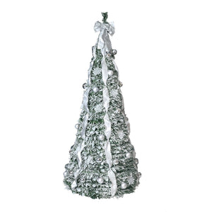 HomeRoots 6' Pre-Lit Full Spruce Christmas Tree – Decorated, Energy-Efficient, Realistic & Easy to Assemble! 698927