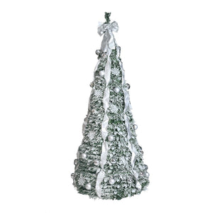 HomeRoots 6' Pre-Lit Full Spruce Christmas Tree – Decorated, Energy-Efficient, Realistic & Easy to Assemble! 698927