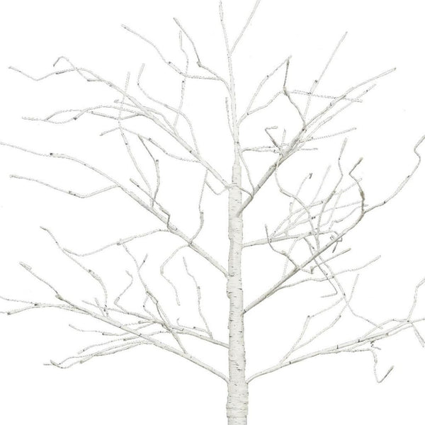 HomeRoots Set of Three Pre-Lit White Birch Trees - Elegant Warm LED Display for Home Décor & Events 698929