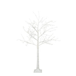 HomeRoots Set of Three Pre-Lit White Birch Trees - Elegant Warm LED Display for Home Décor & Events 698929