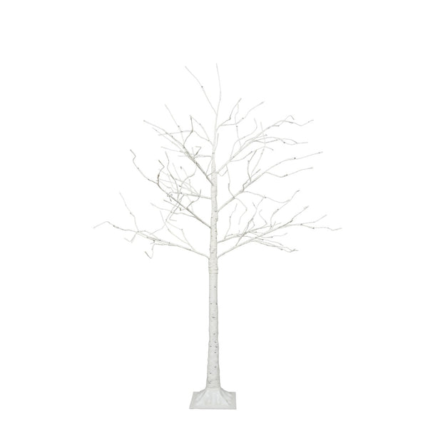 HomeRoots Set of Three Pre-Lit White Birch Trees - Elegant Warm LED Display for Home Décor & Events 698929