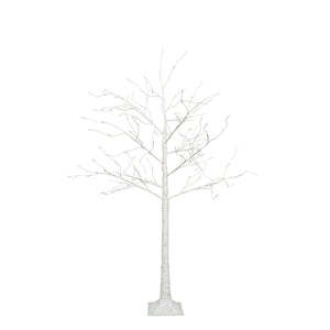 HomeRoots Set of Three Pre-Lit White Birch Trees - Elegant Warm LED Display for Home Décor & Events 698929