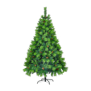 HomeRoots 6' Pre Lit Full Spruce Christmas Tree - Lifelike Foliage, 844 LED Lights & Ready-to-Use Ornaments! 698931
