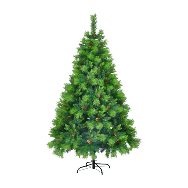 HomeRoots 6' Pre Lit Full Spruce Christmas Tree - Lifelike Foliage, 844 LED Lights & Ready-to-Use Ornaments! 698931